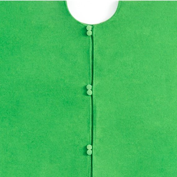 Handmade Green Confetti Border Christmas Tree Skirt Wool 60"