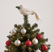 Handmade Hand Felted Wool Christmas Tree Topper - Dove