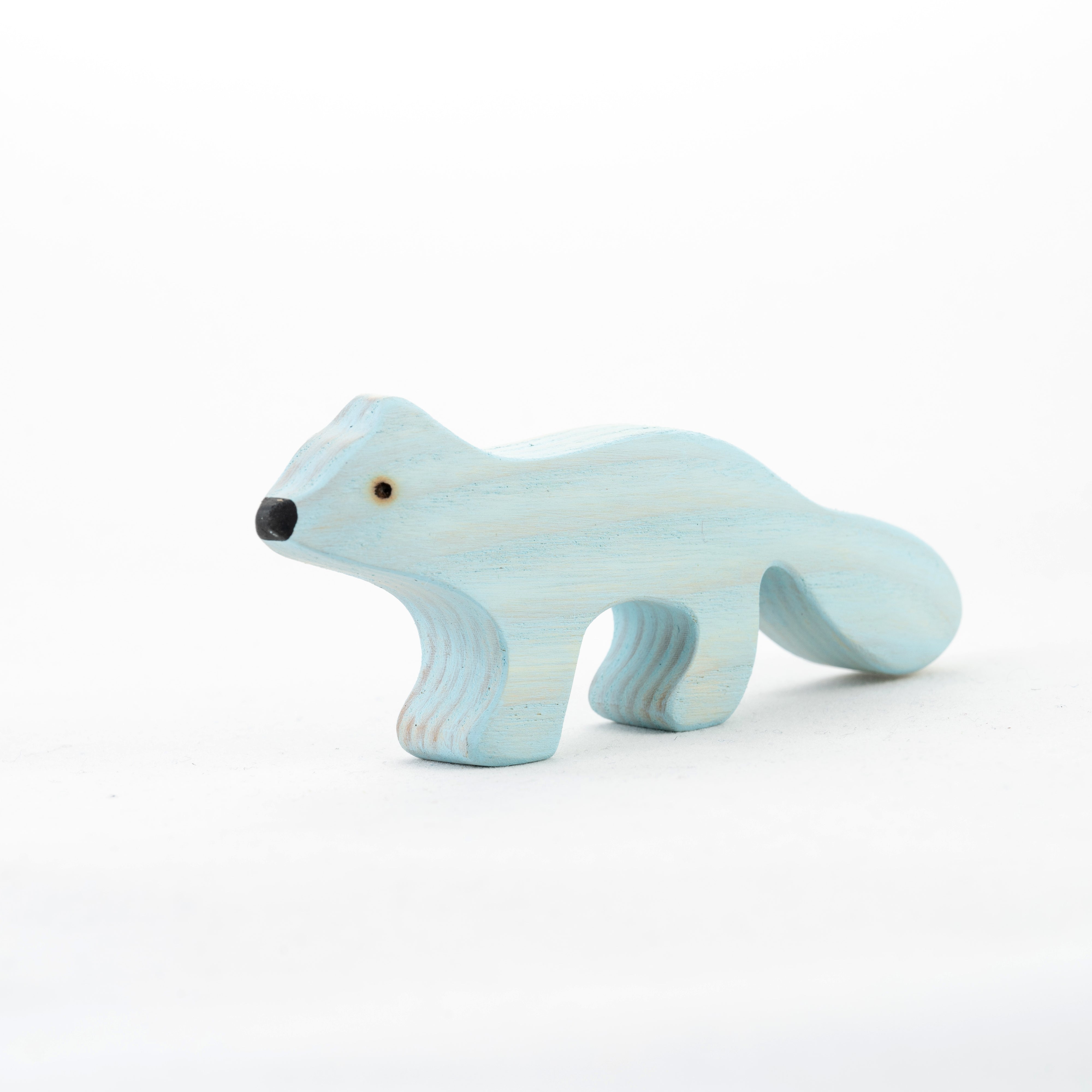 Waldorf Wooden Arctic Animals - Set Of 8 Hand-painted Polar Animals