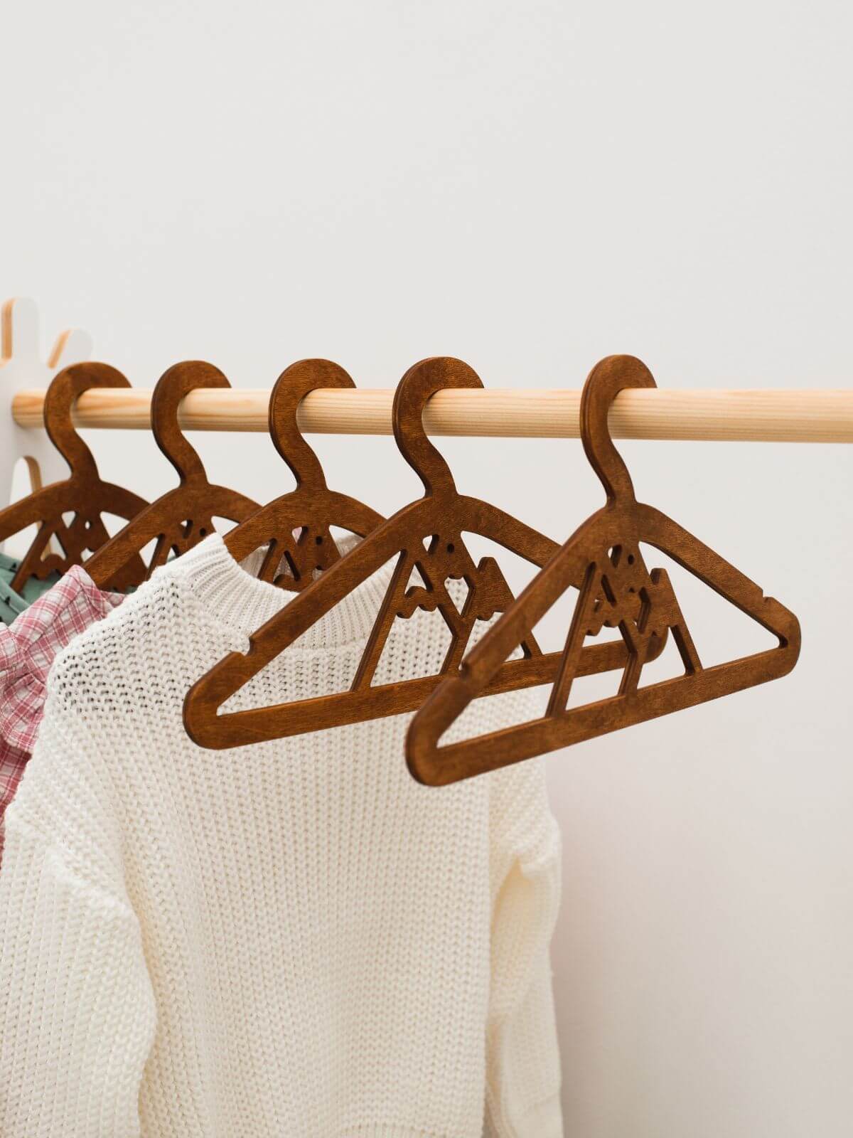 Pack Of 5 Wooden Baby Hangers
