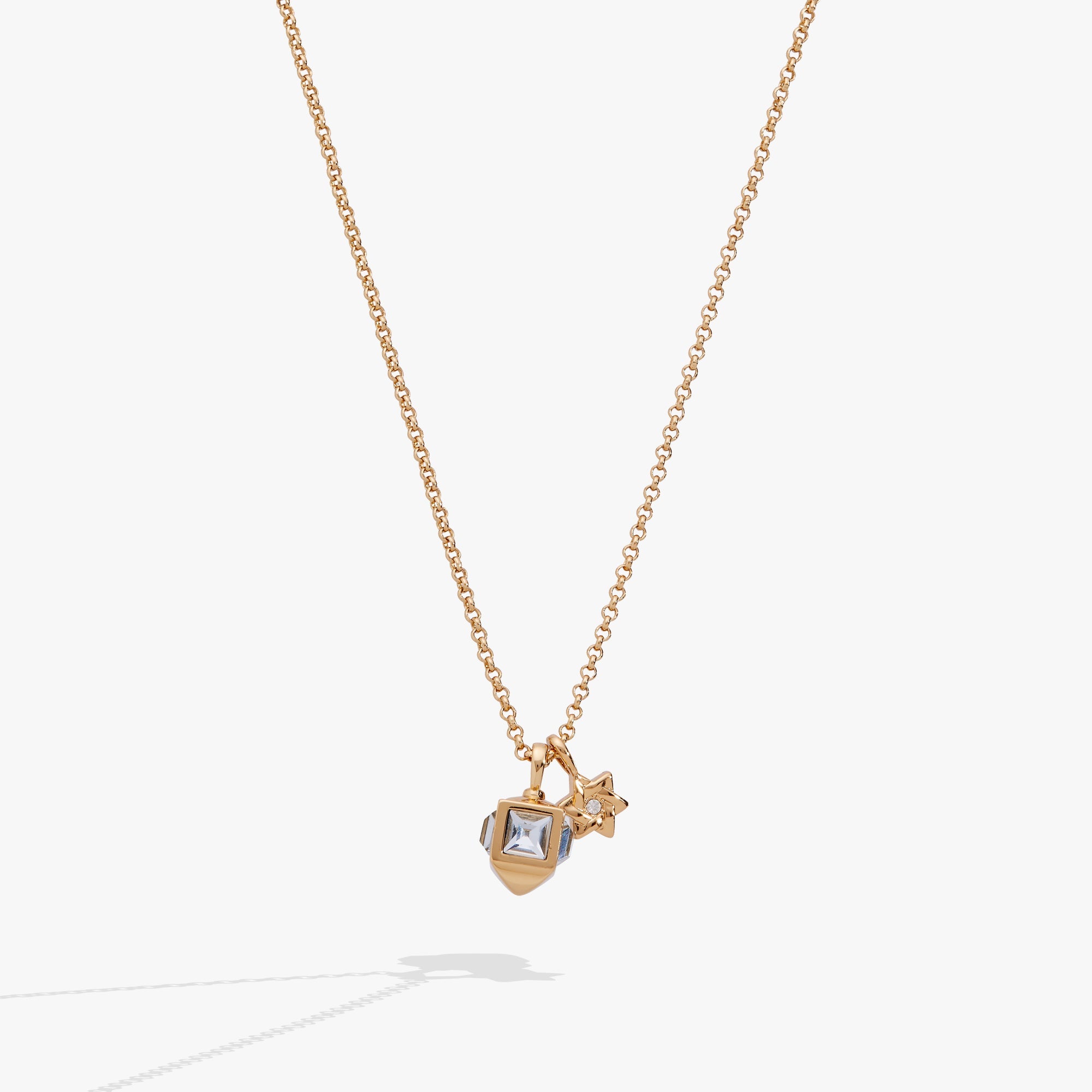 Hanukkah Star Of David And Dreidel Pendant Necklace