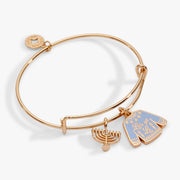 Hanukkah 'let's Get Lit' Ugly Sweater & Menorah Bangle
