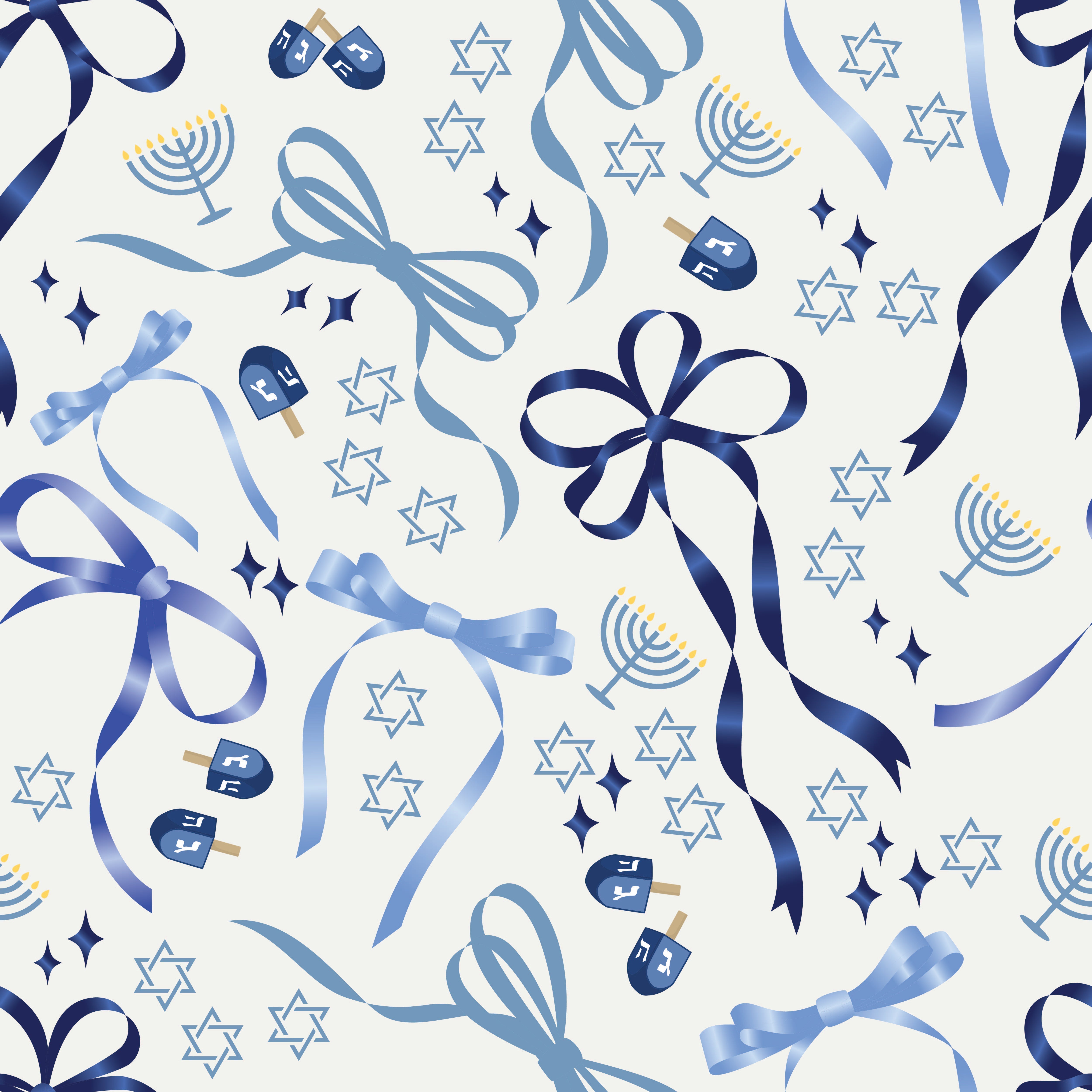 Dreidel Bows Footie