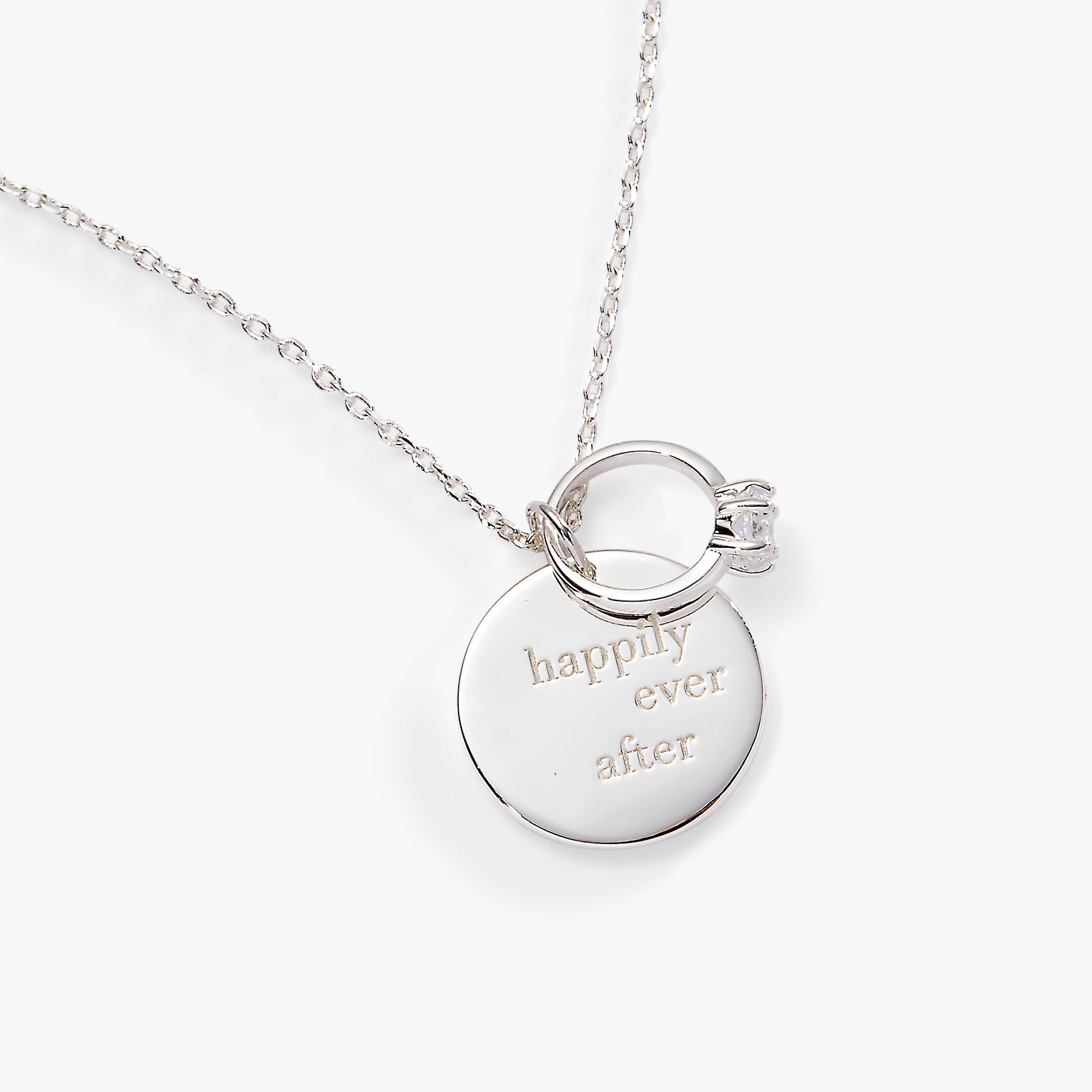 “happily Ever After” Duo Charm Pendant Necklace
