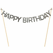 Hbd Cake Banner Navy