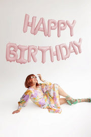 Happy Birthday Balloon Banner