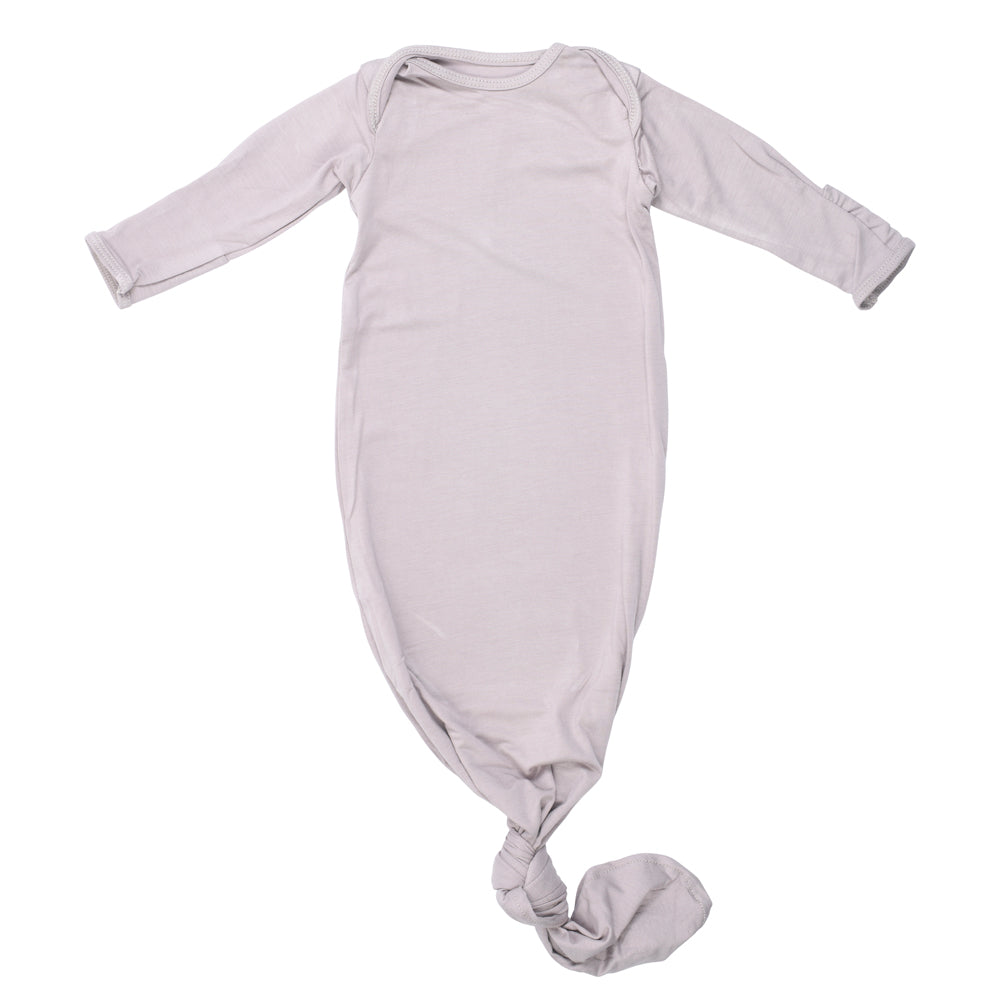 Harbor Mist Neutral Knotted Newborn Baby Gown