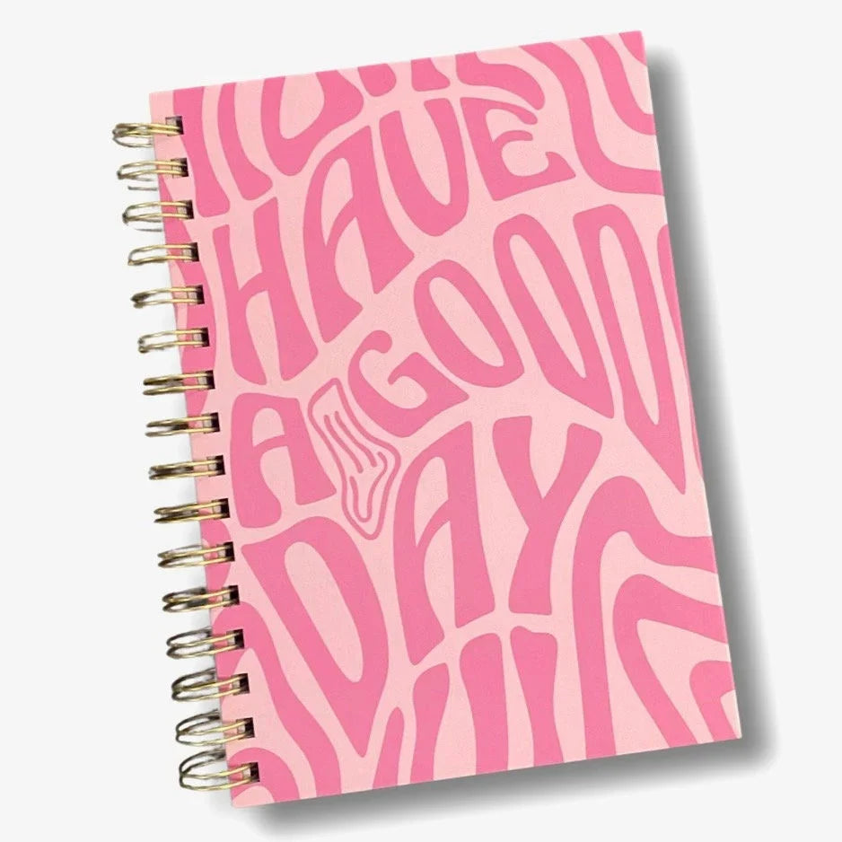 Heypeacock Preppy Spiral Notebooks For Kids, Teens, Hard Bound Spiral Journal Diary, Notepad With 160 Lined Pages, A5 (5.82" X 8.26")