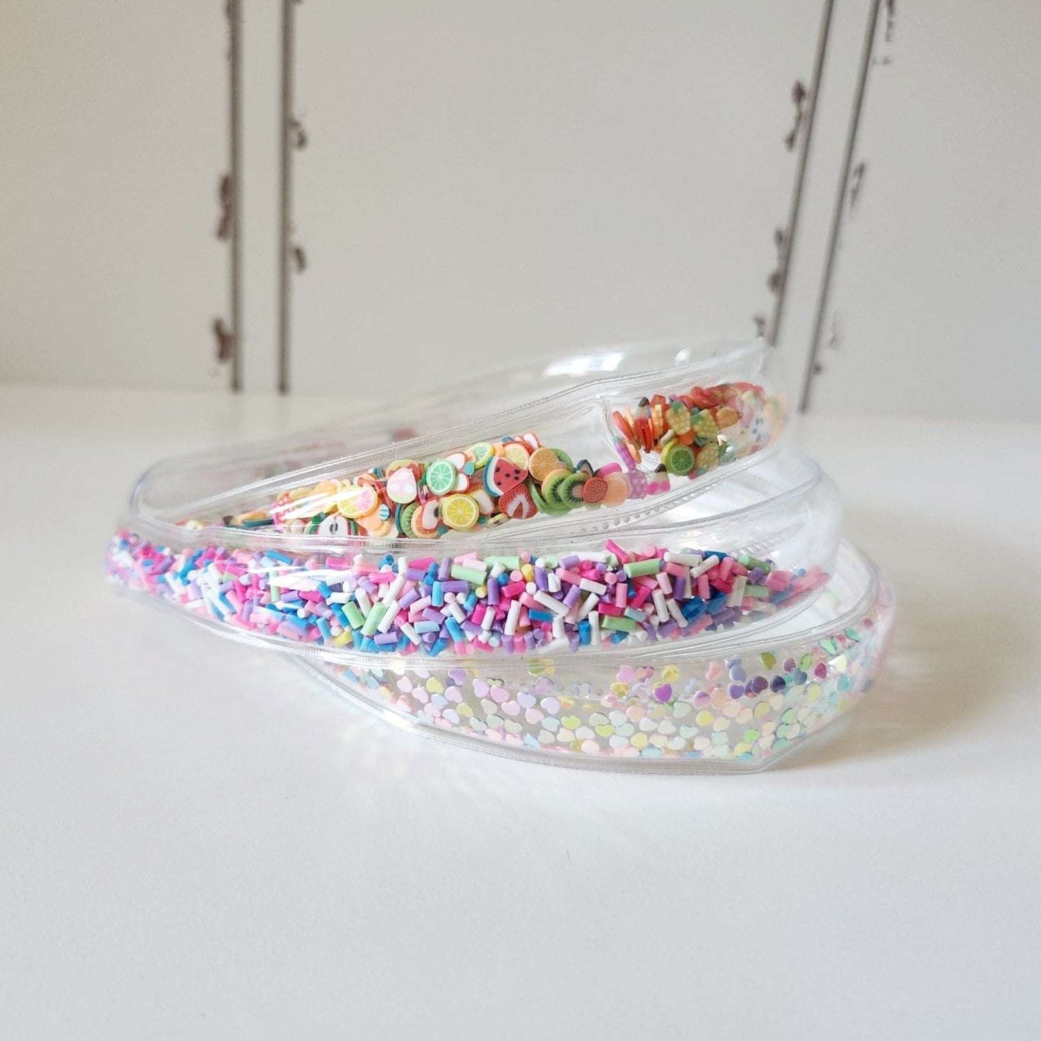 Confetti Shaker Headband - Hearts