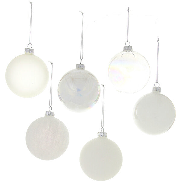 Giant Hue Ornament Set, White