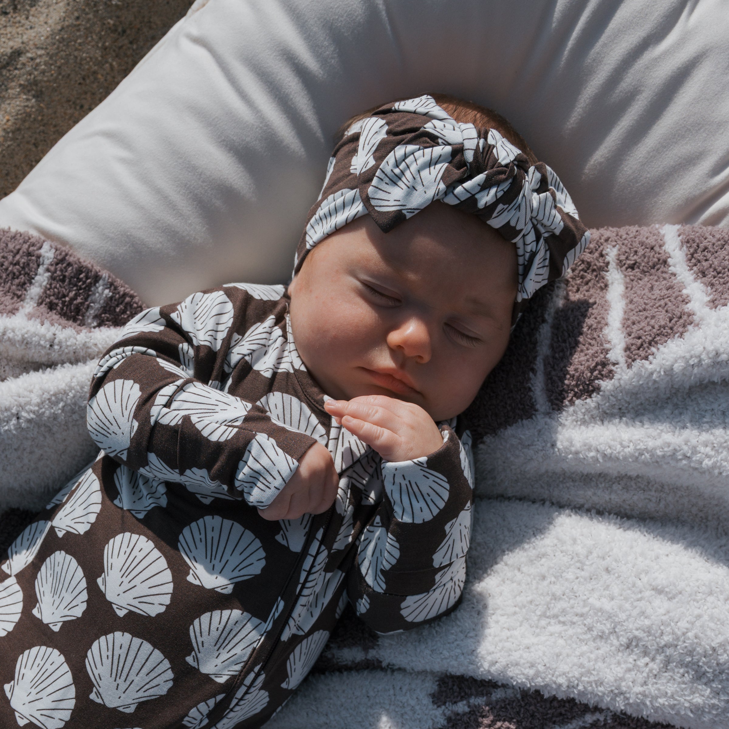 Bamboo Head Wrap | Seashells