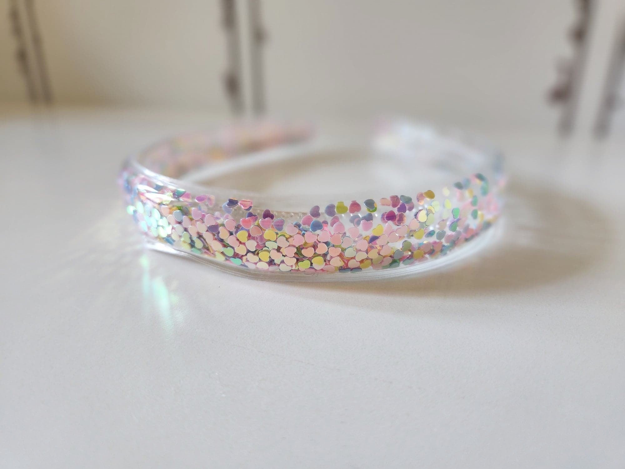 Confetti Shaker Headband - Hearts