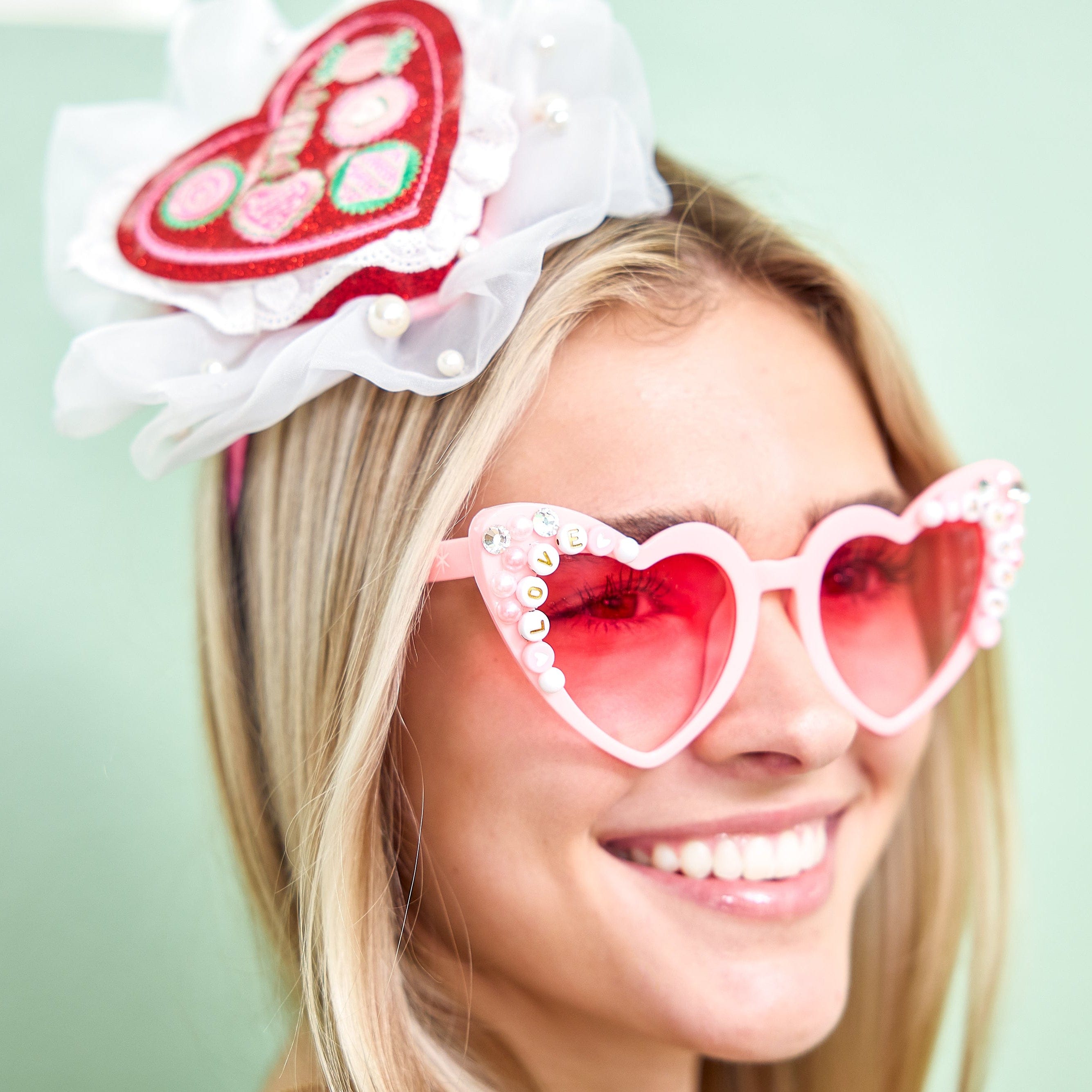 Novelty Heart Glasses (single Or Set Of 4)