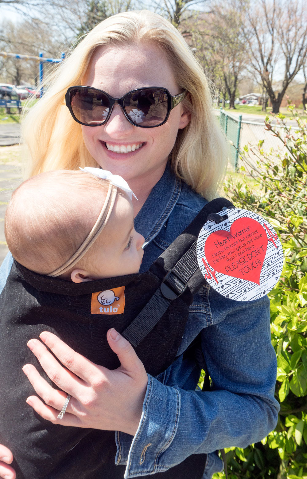 Heart Warrior No Touching Baby Car Seat Tag