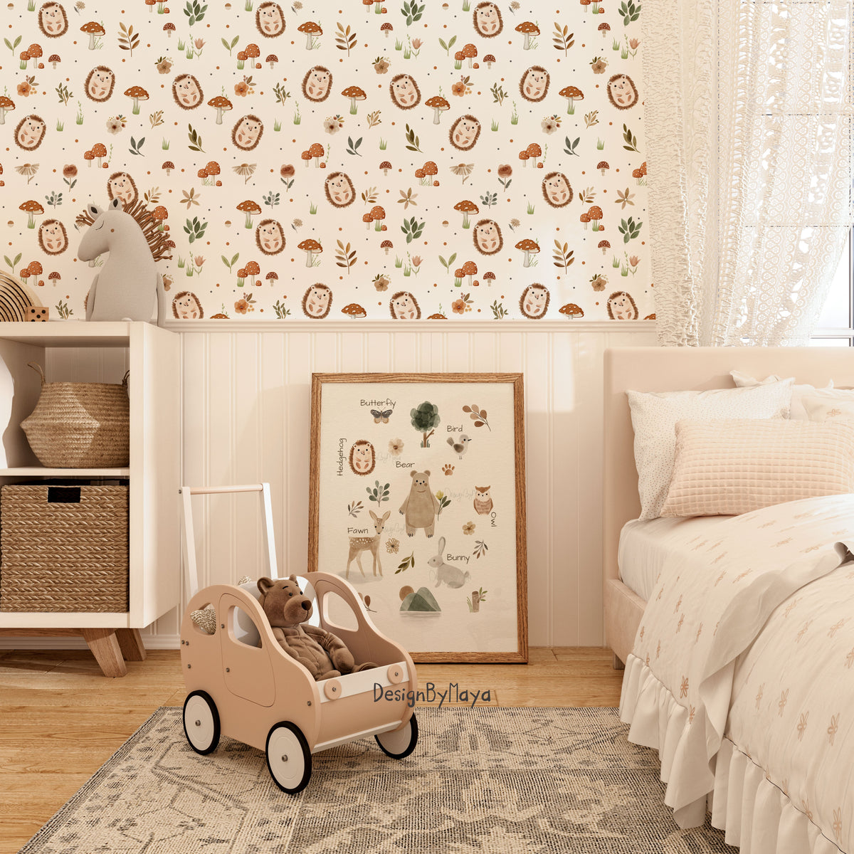 Rainbow Butterfly Wallpaper - Nursery Wall Decor Wallpapers