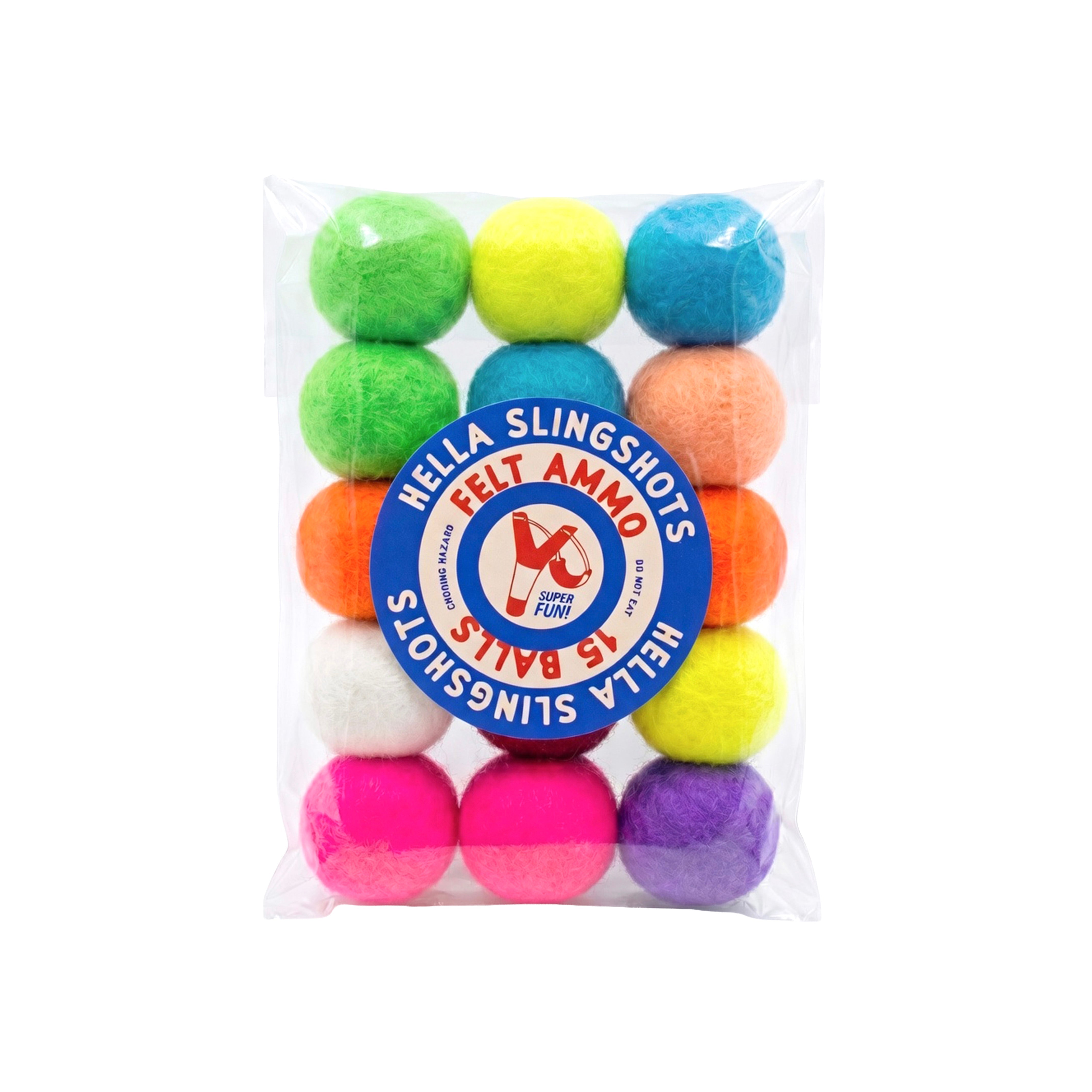Felt Ball Slingshots Ammo - 15 Balls