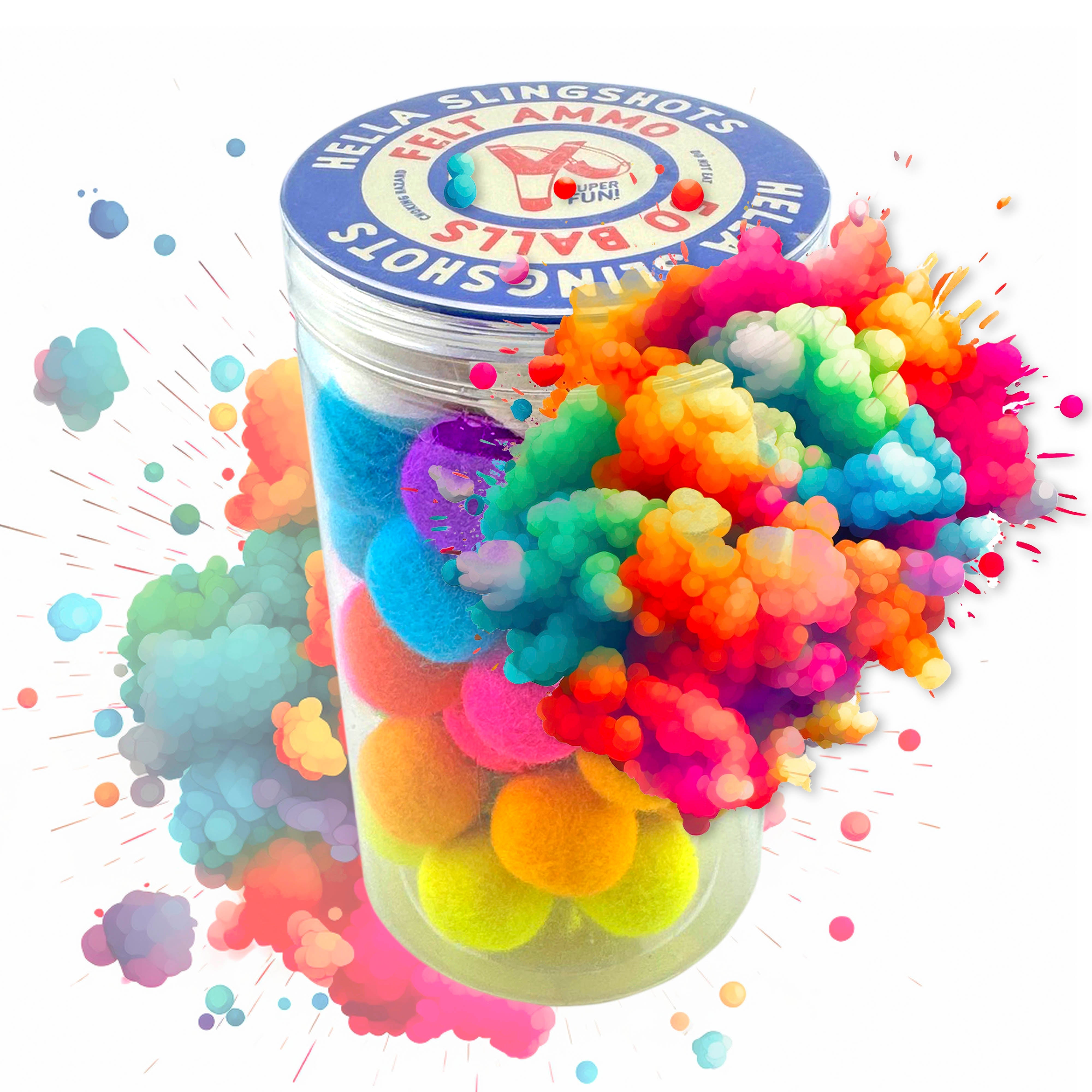 Felt Ball Slingshots Ammo - 50 Balls