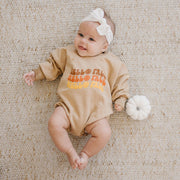 Hello Fall Sweatshirt Romper - More Colors