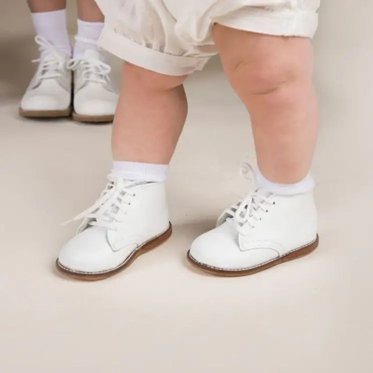 Henry First Walker - White (leather Sole)