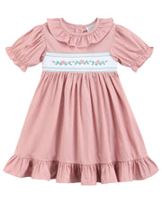 Heirloom Rose Ruffle Smocked Dress