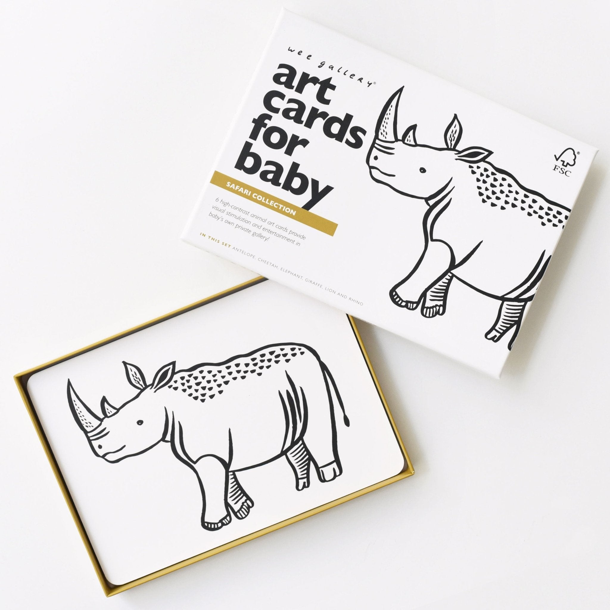 Art Cards For Baby - Safari Collection