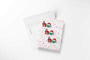 Ho Ho Ho Christmas Card – Playful Santa Holiday Card
