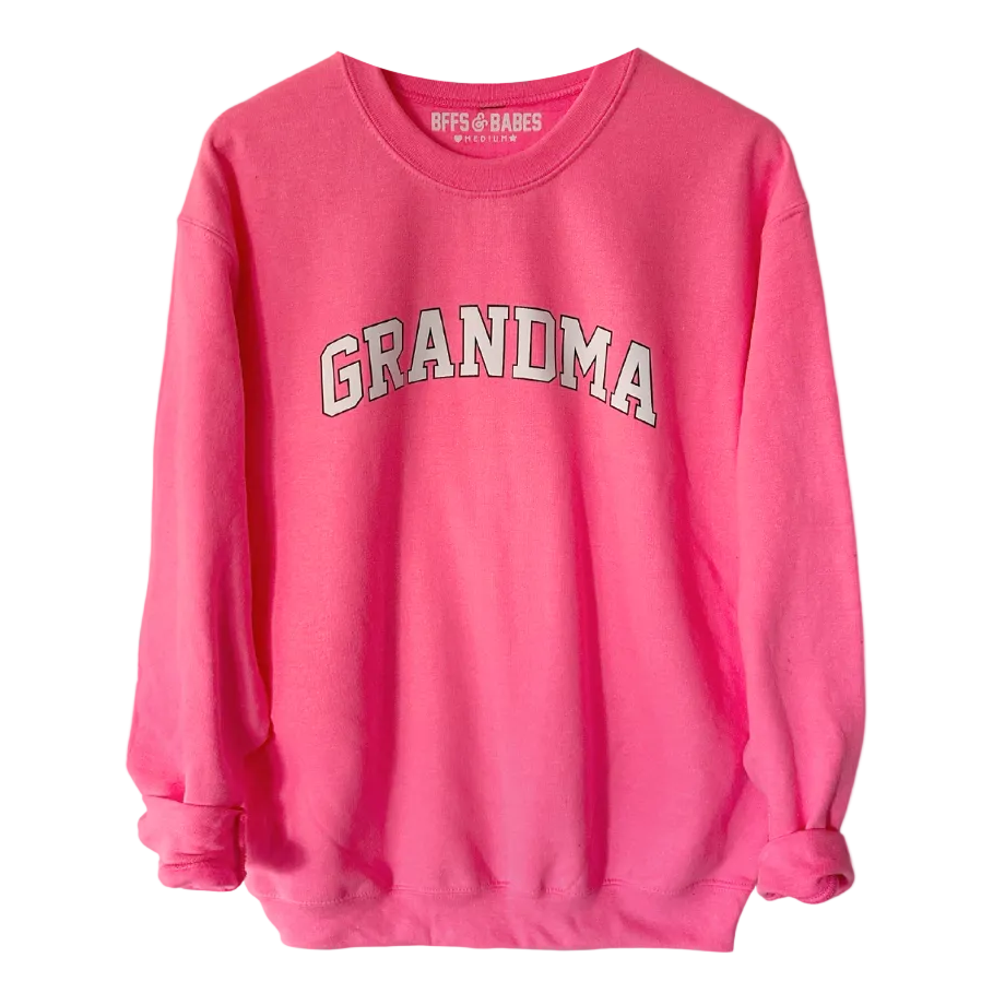 Collegiate Gma ♡ Pink Printed Grandma Sweatshirt