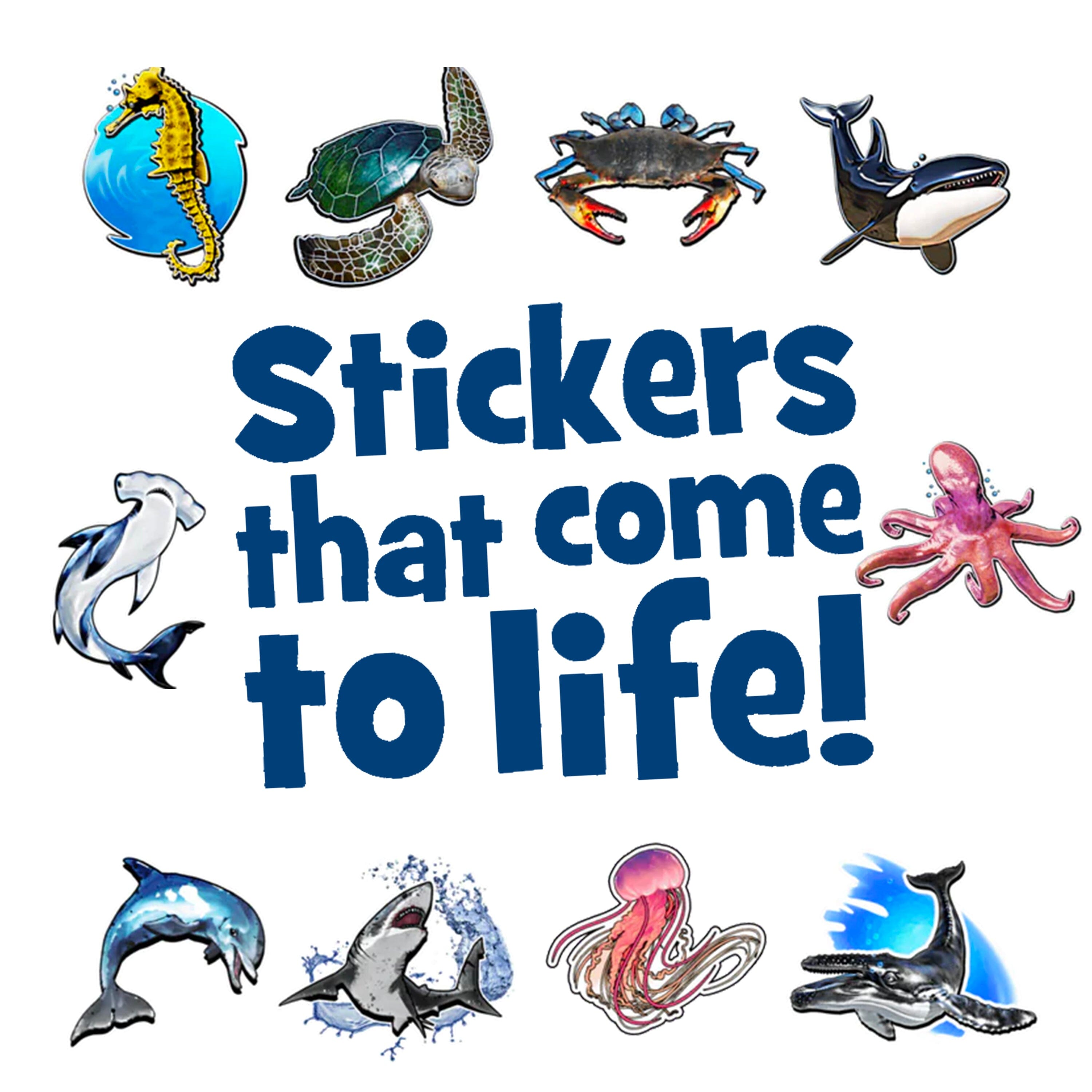 Holotoyz - Sea Creatures Ar Stickers