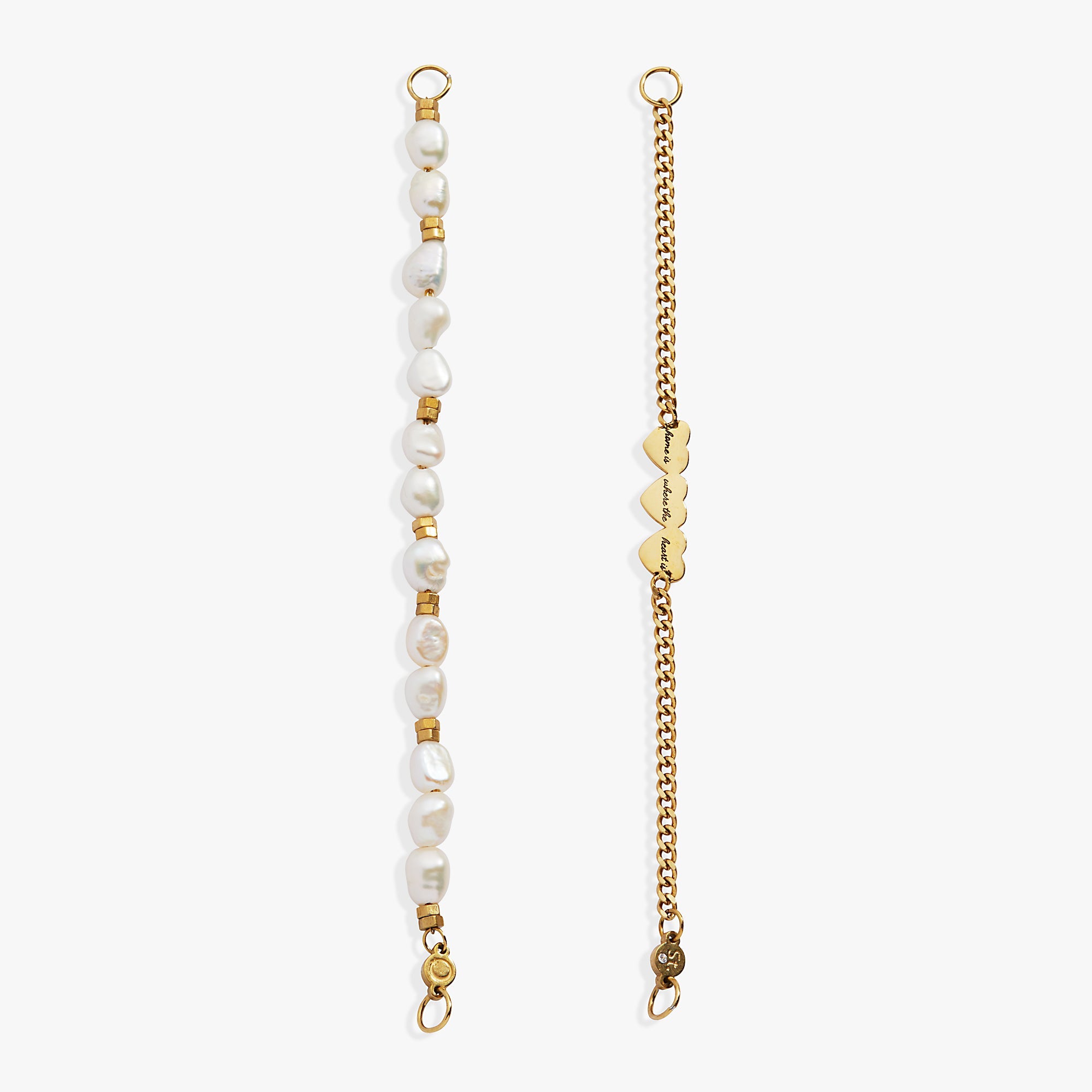 'home Is Where The Heart Is' Pearl Stranded™ Bracelet Set