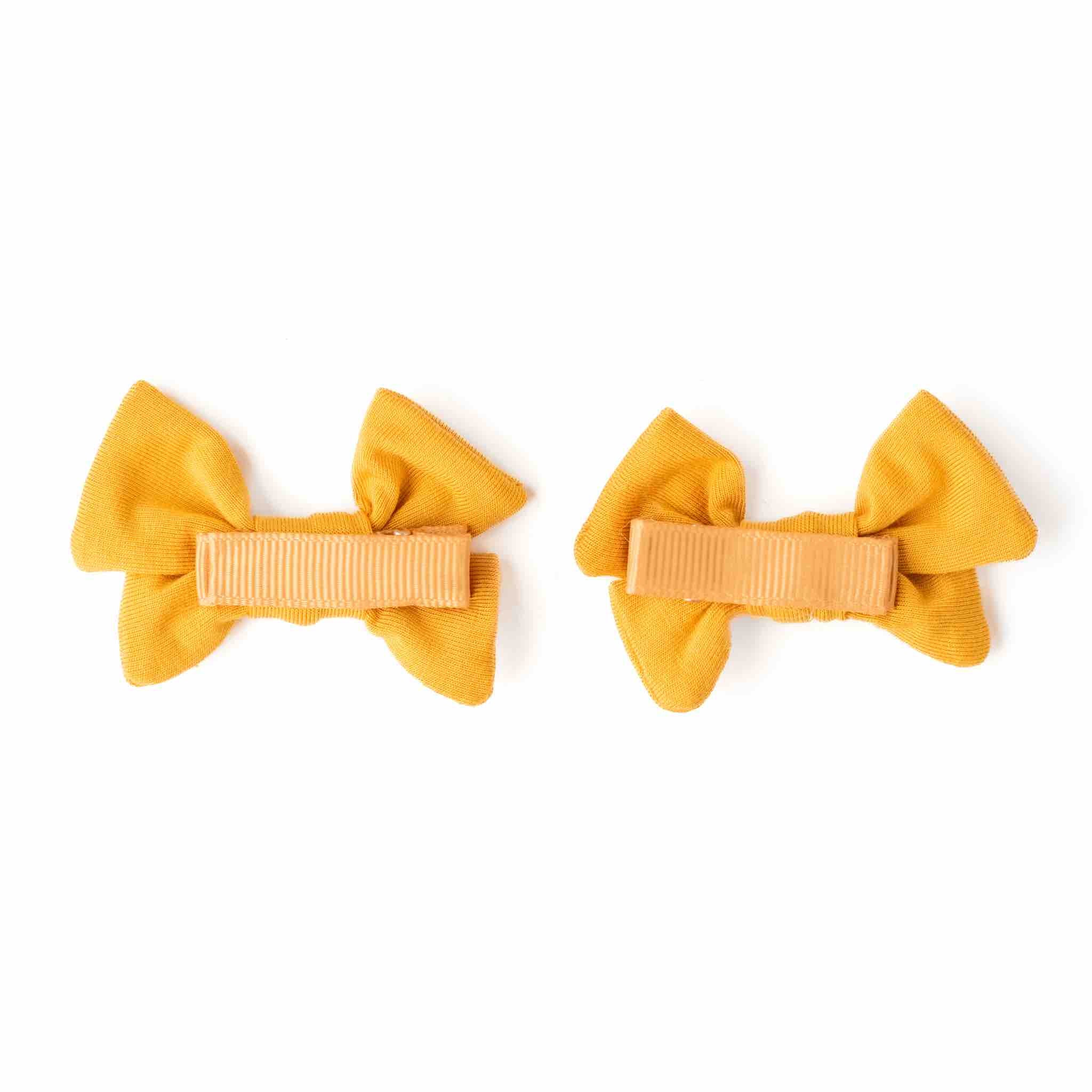 Honey | Baby Bamboo Clip On Bow Set