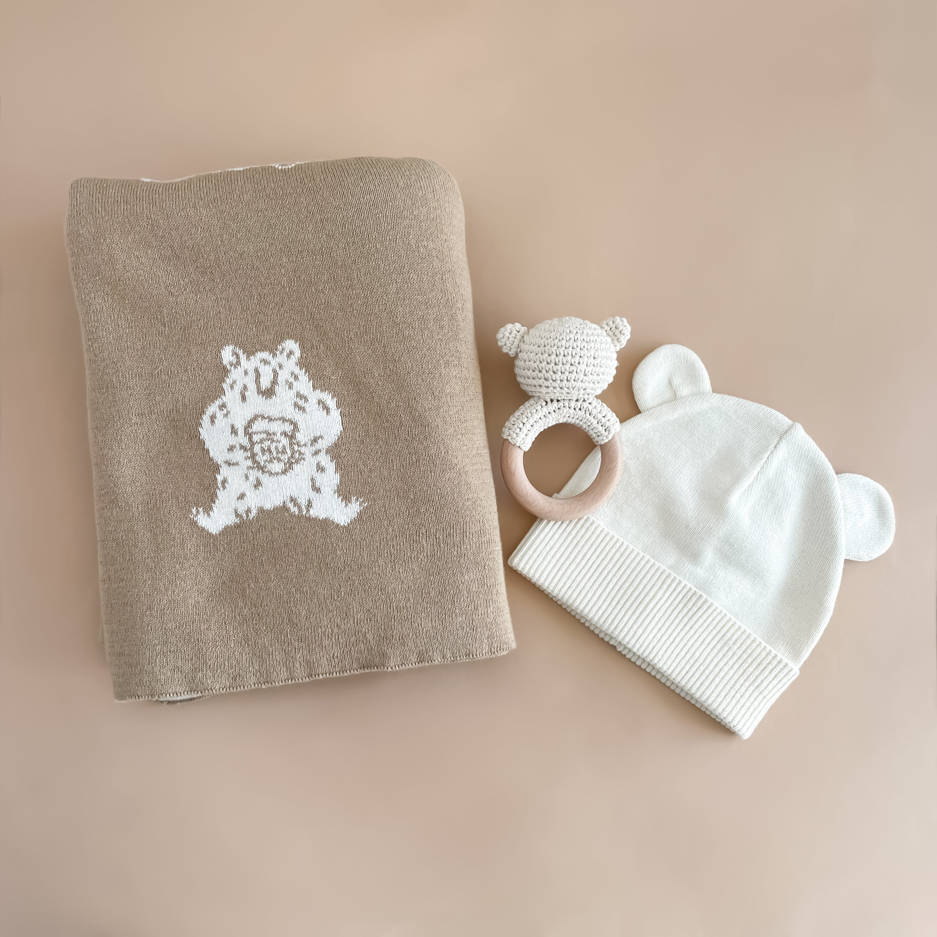 Cotton Baby Honey Bear Gift Set