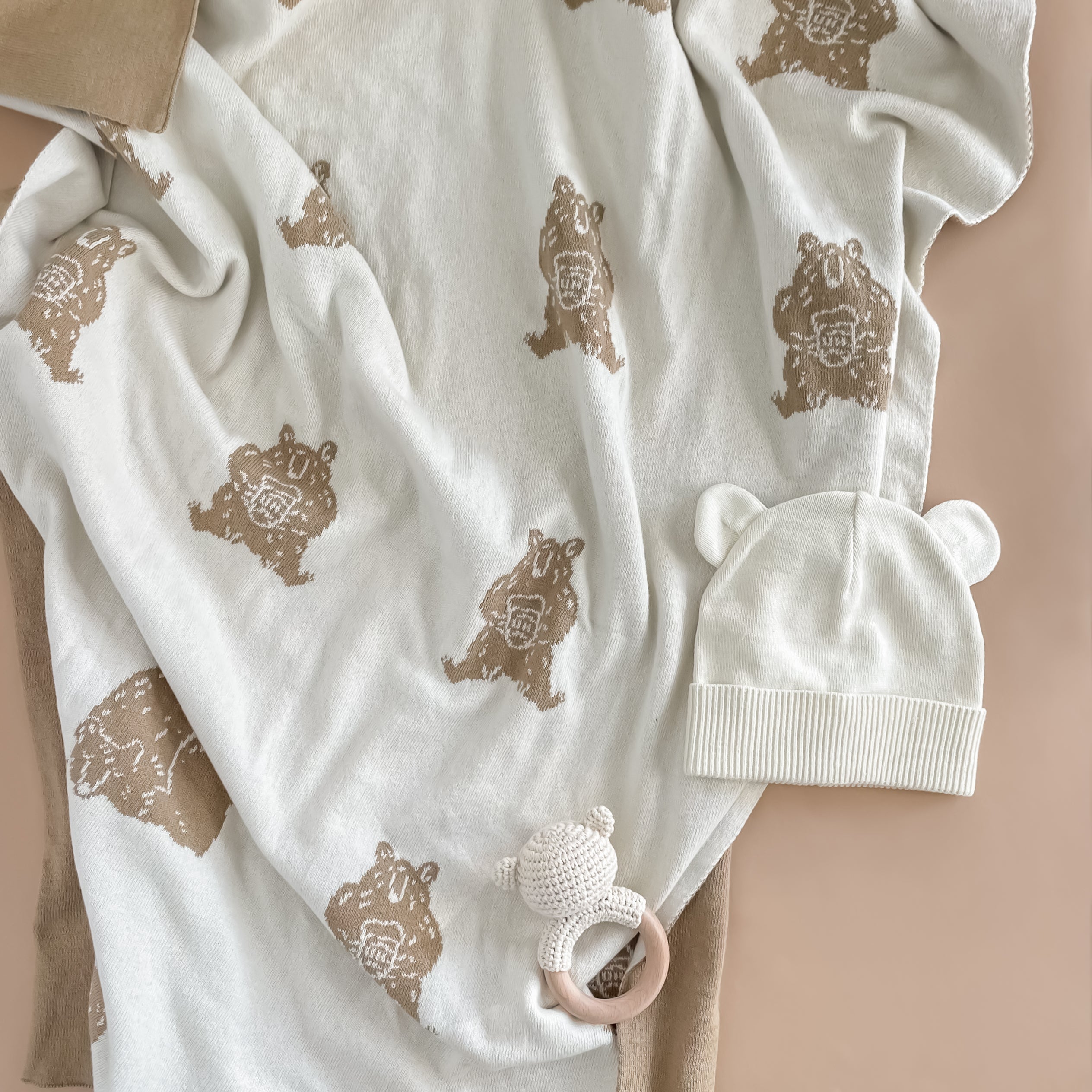 Cotton Baby Honey Bear Gift Set