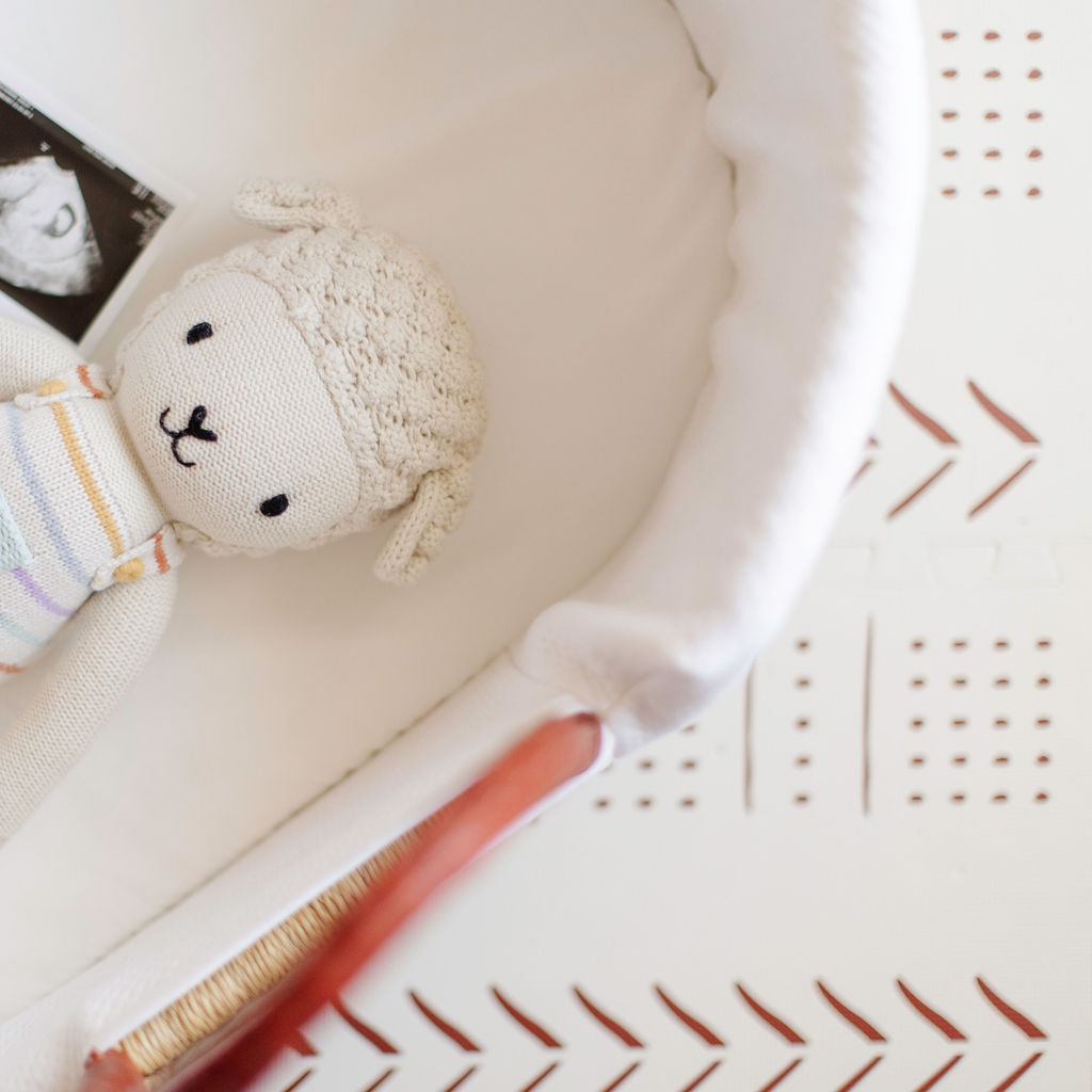 Cognac Handle Moses Basket