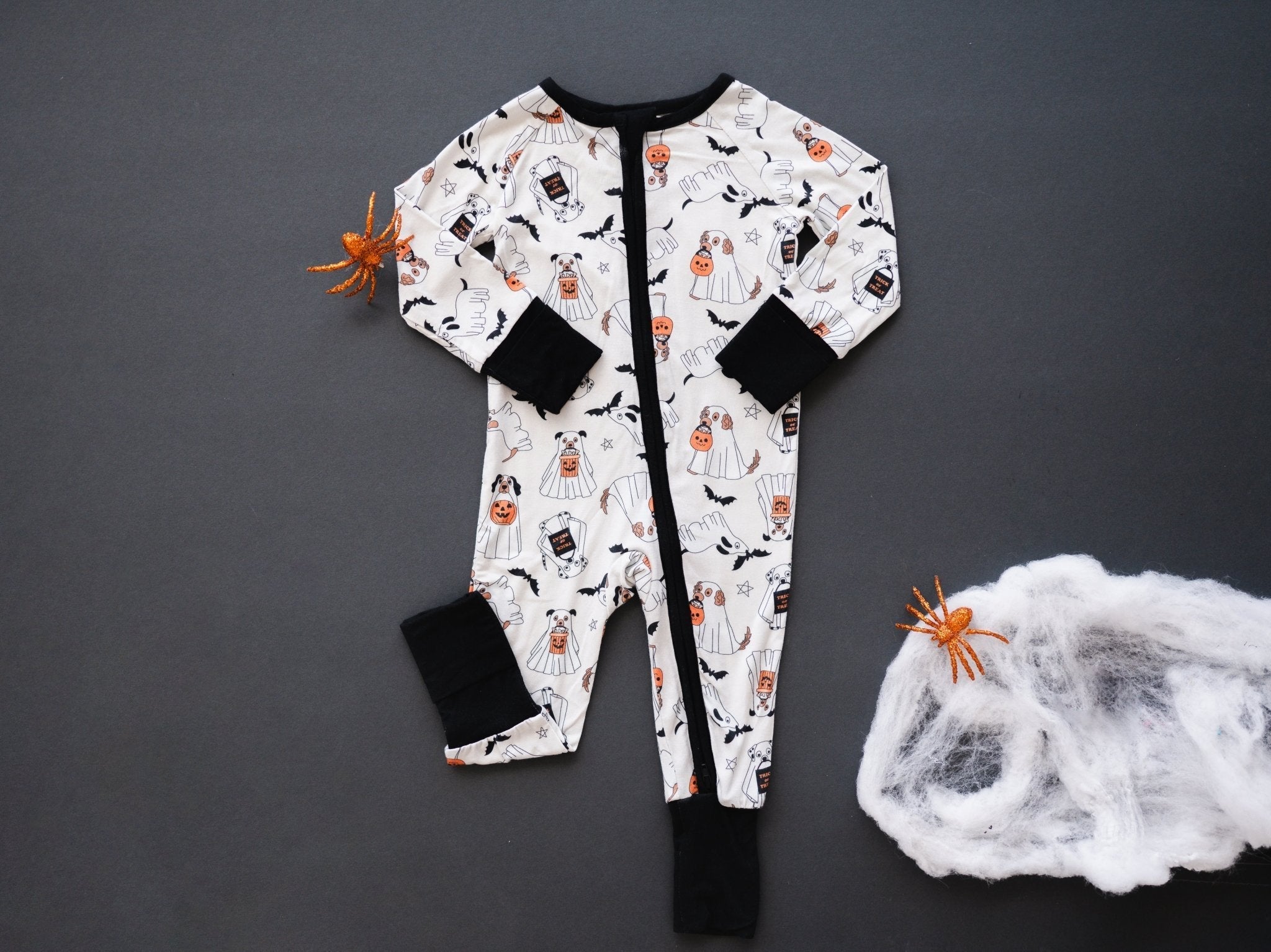 Howl-o-ween Pups (convertible Zip Footies)