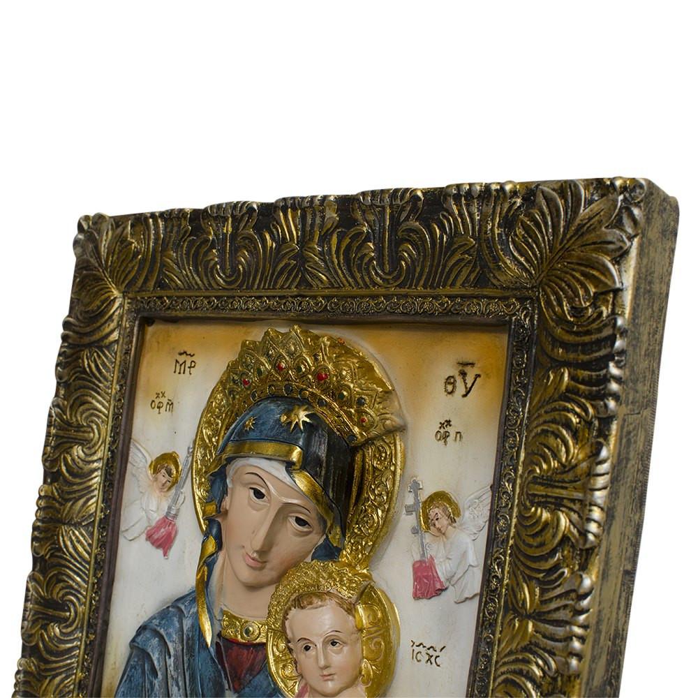 Mary With Jesus Christ Hand Painted Icon 12 Inches