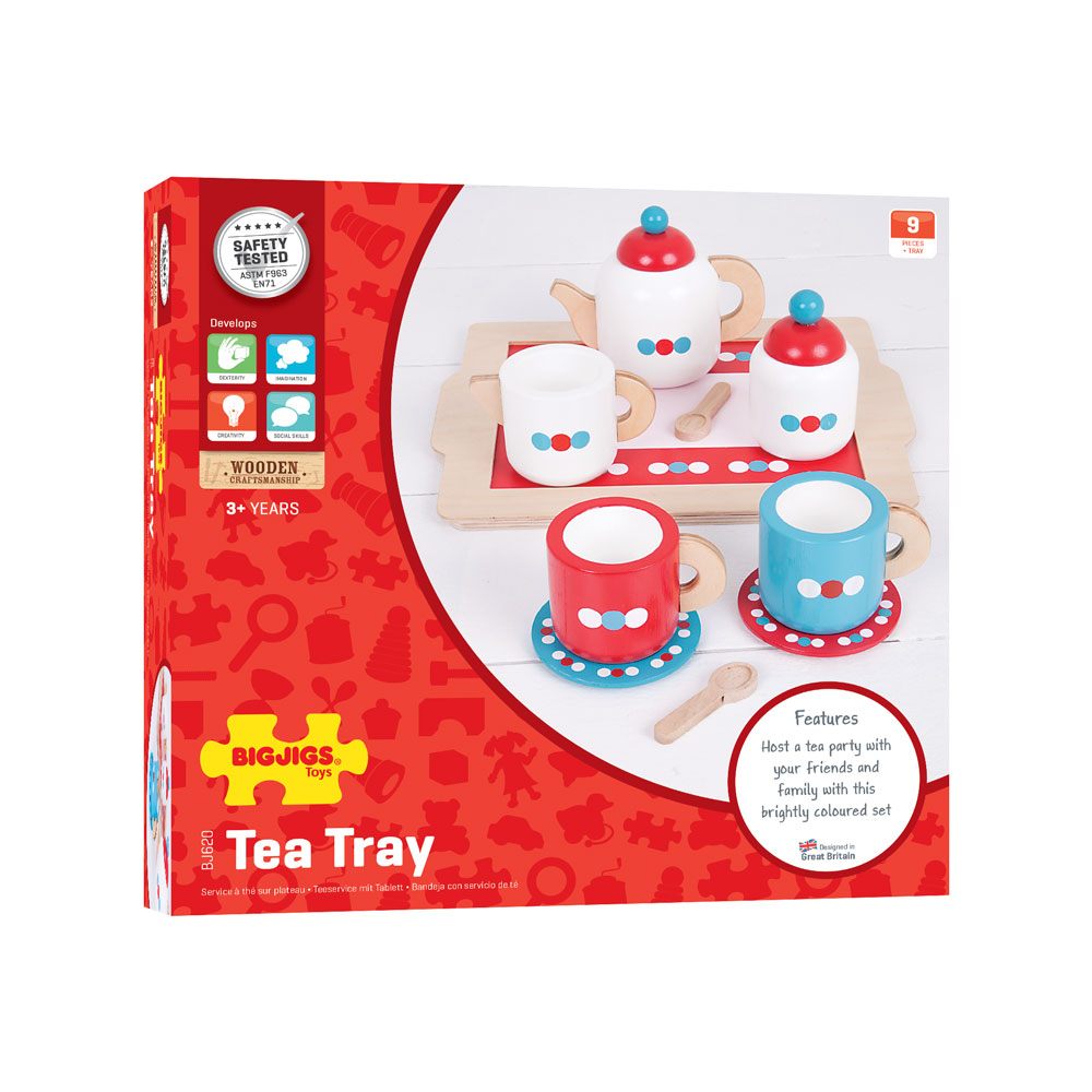 Tea Set On A Tray By Bigjigs Toys Us