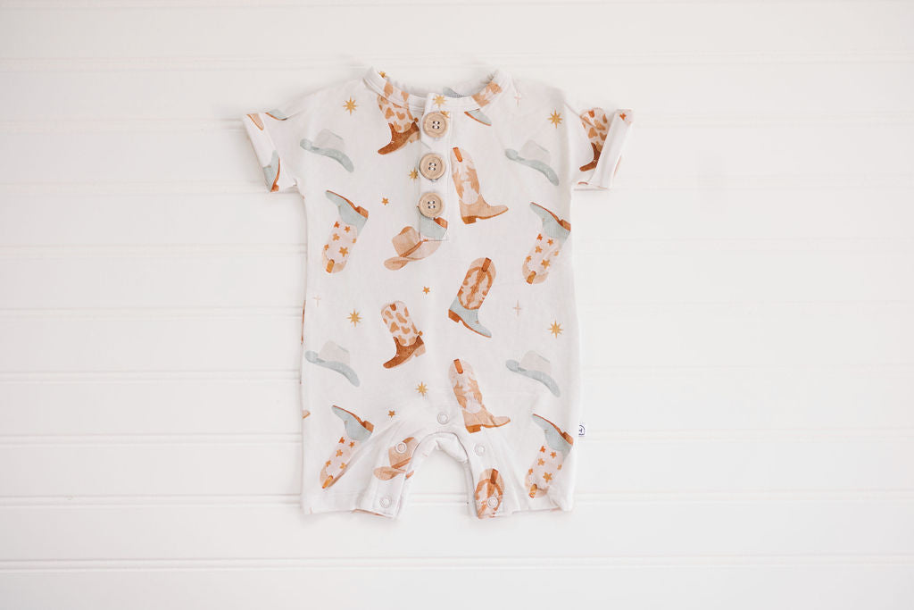 Wrangle Button Romper