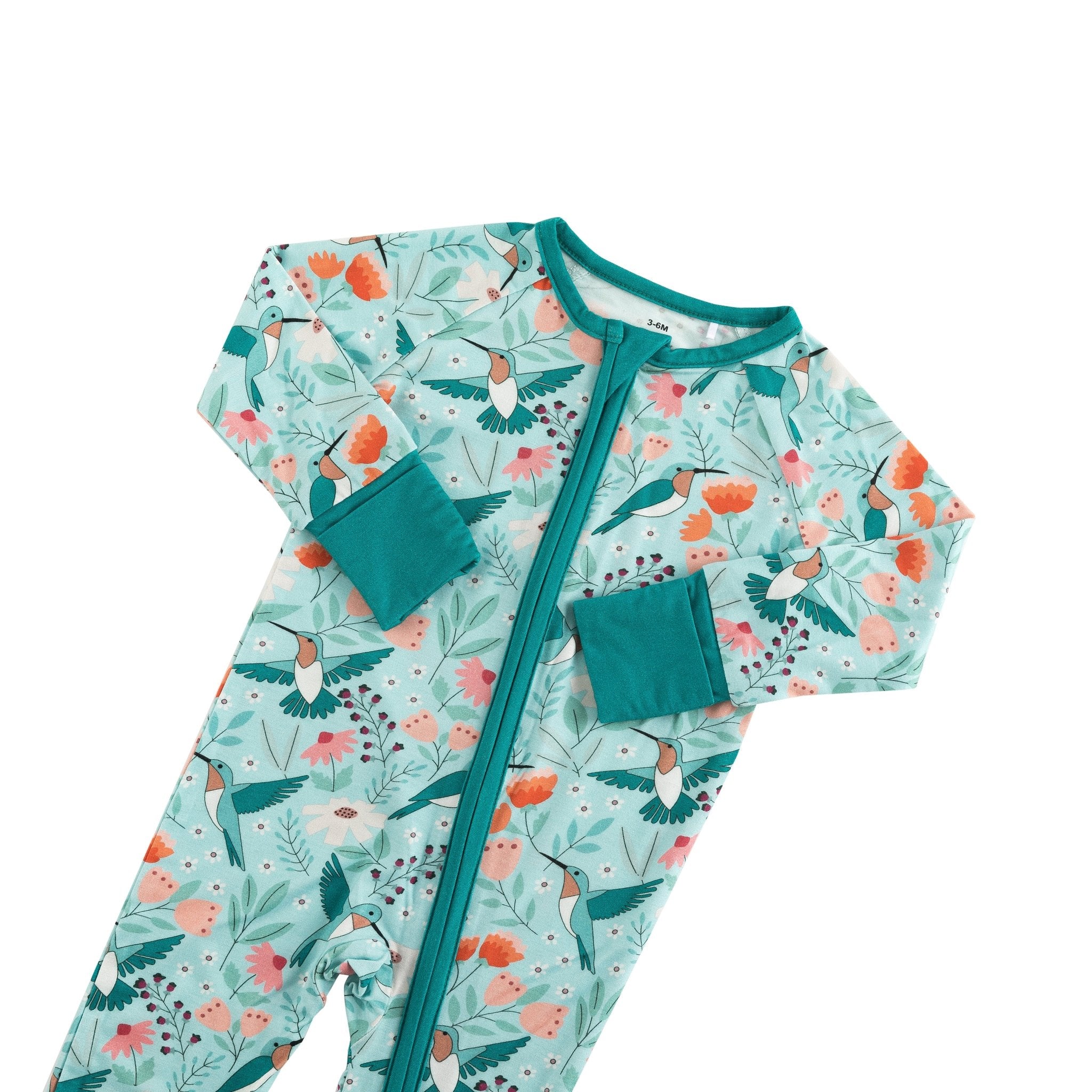 Hummingbird Bloom (convertible Zip Footies)