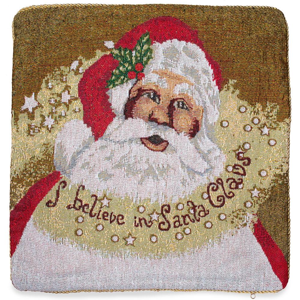 Set Of 2 Believe In Santa Christmas Cushion Throw Pillow Covers