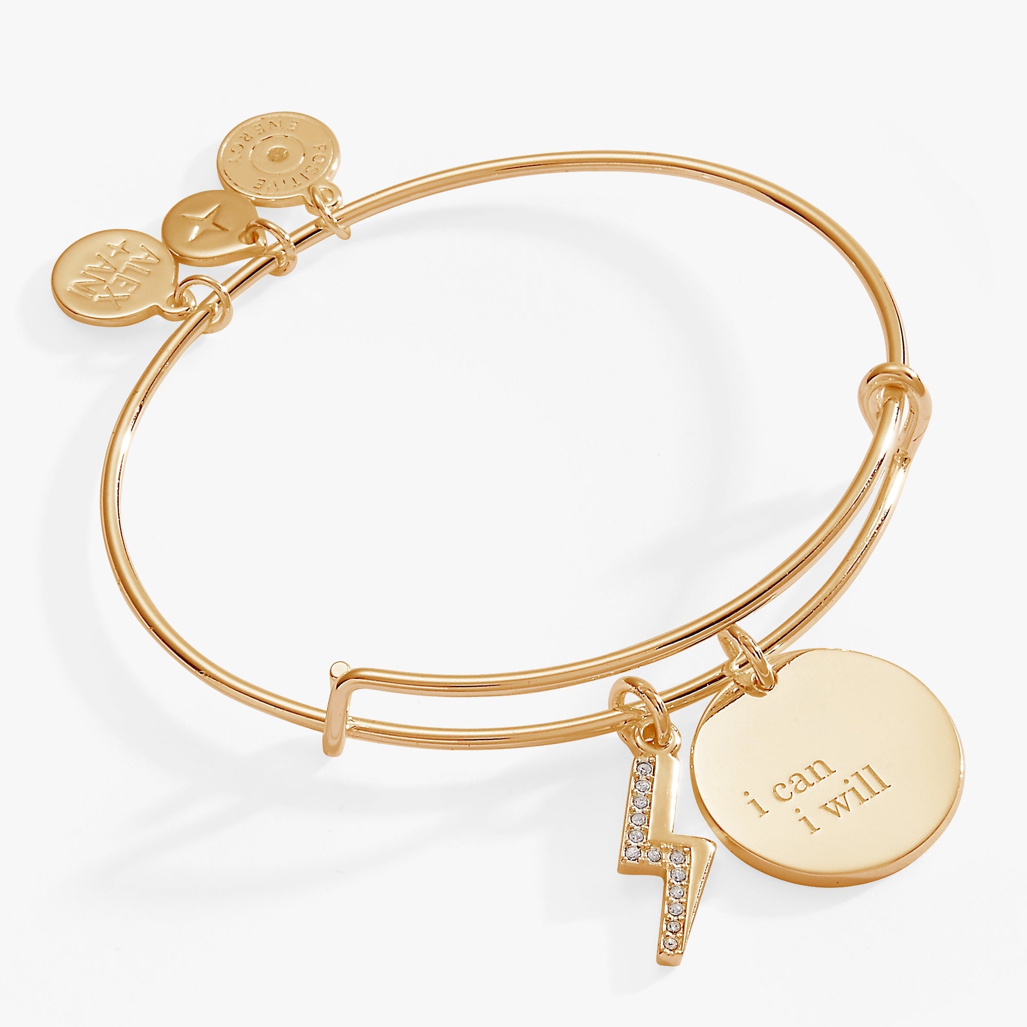“i Can, I Will” Duo Charm Bangle