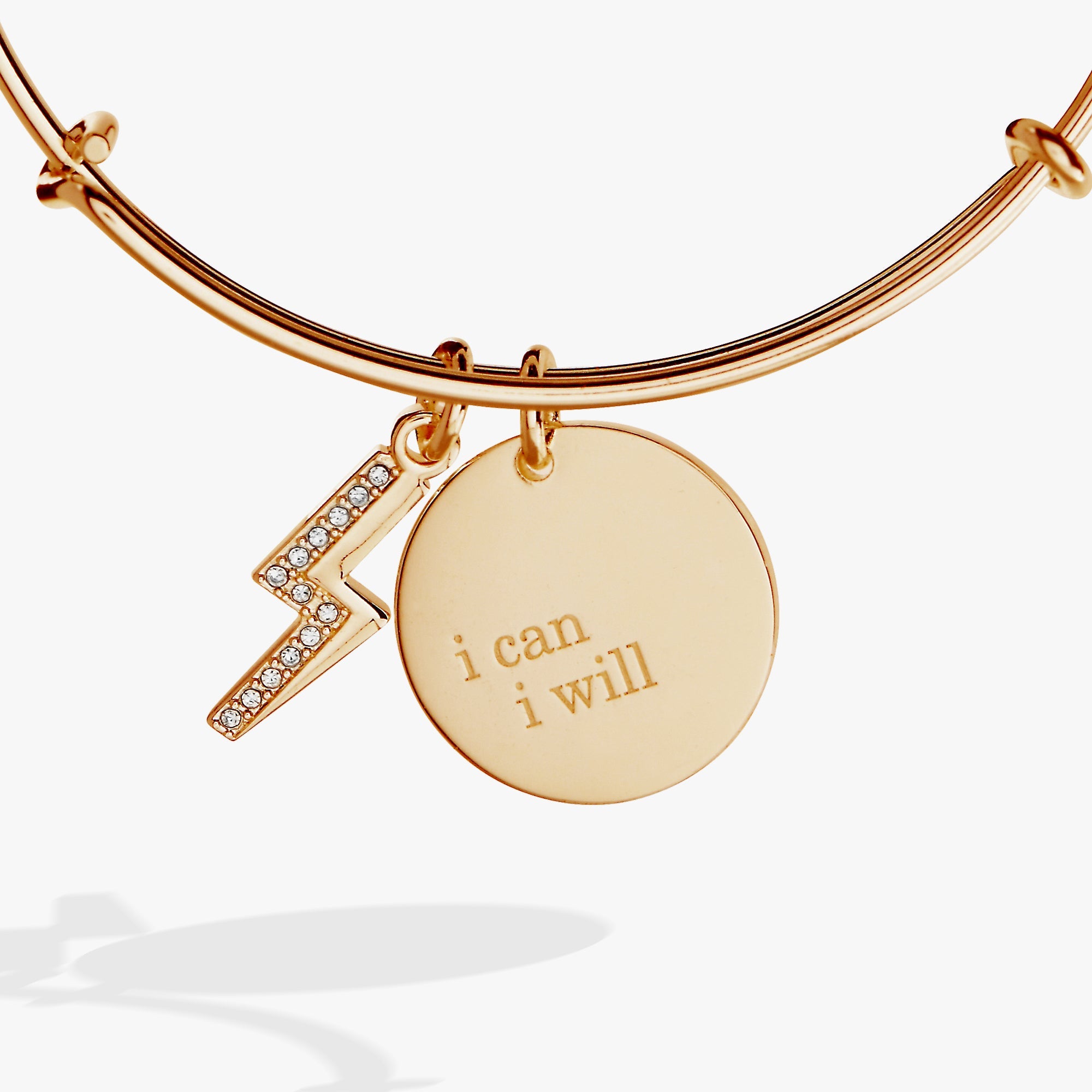 “i Can, I Will” Duo Charm Bangle