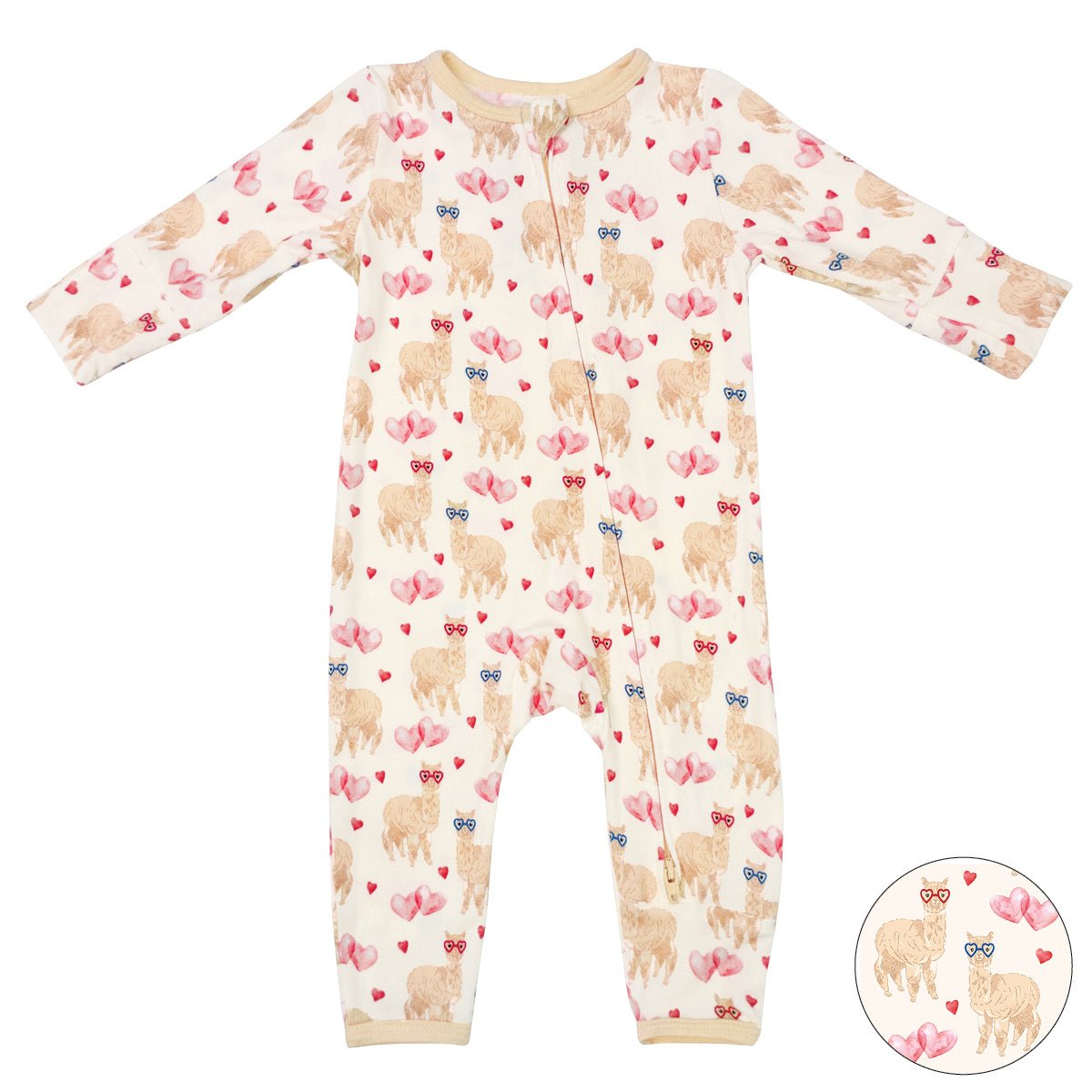 I Give You My Heart Alpacas Coverall (0-3t)