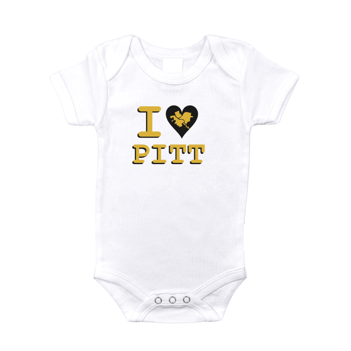 I Love Pitt Pittsburgh Onesie