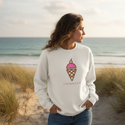 I Scream A Lot Ice Cream Adult Sweatshirt
