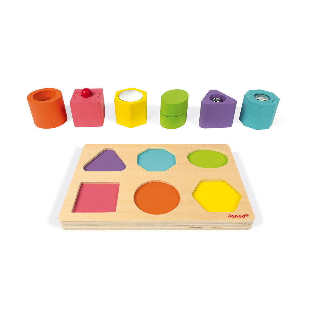 I Wood - Shapes & Sounds - 6 Block Puzzle