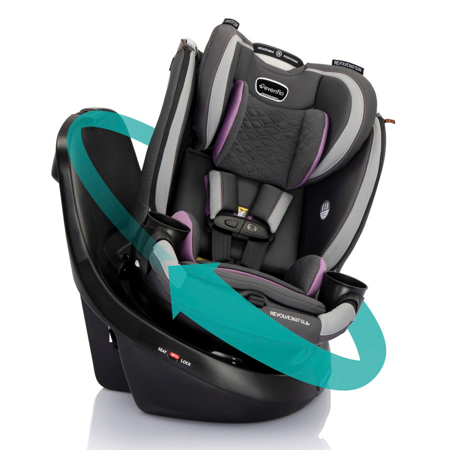 Revolve360 Slim 2-in-1 Rotational Car Seat With Quick Clean Cover