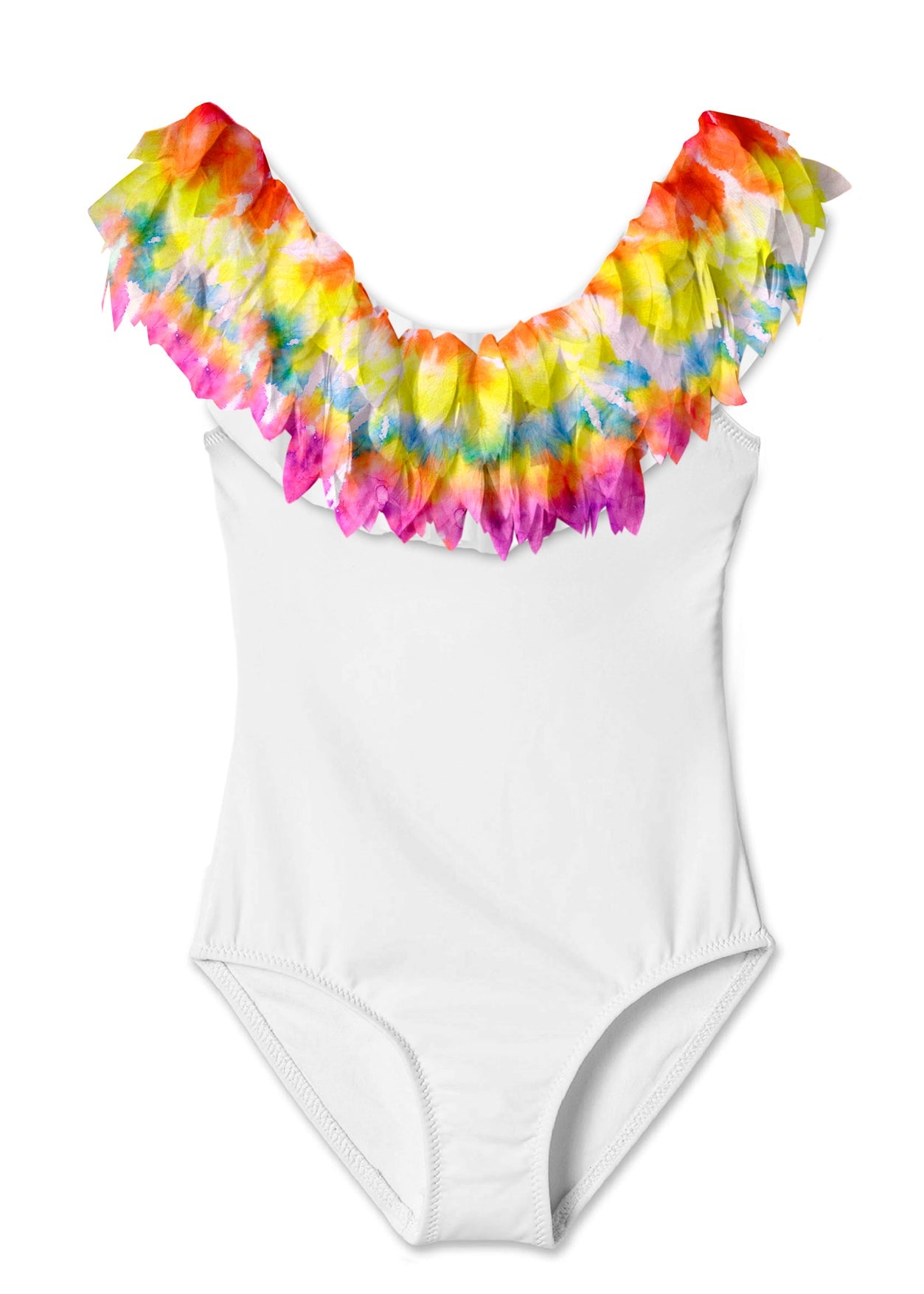 I Love You Forever Petals White Swimsuit