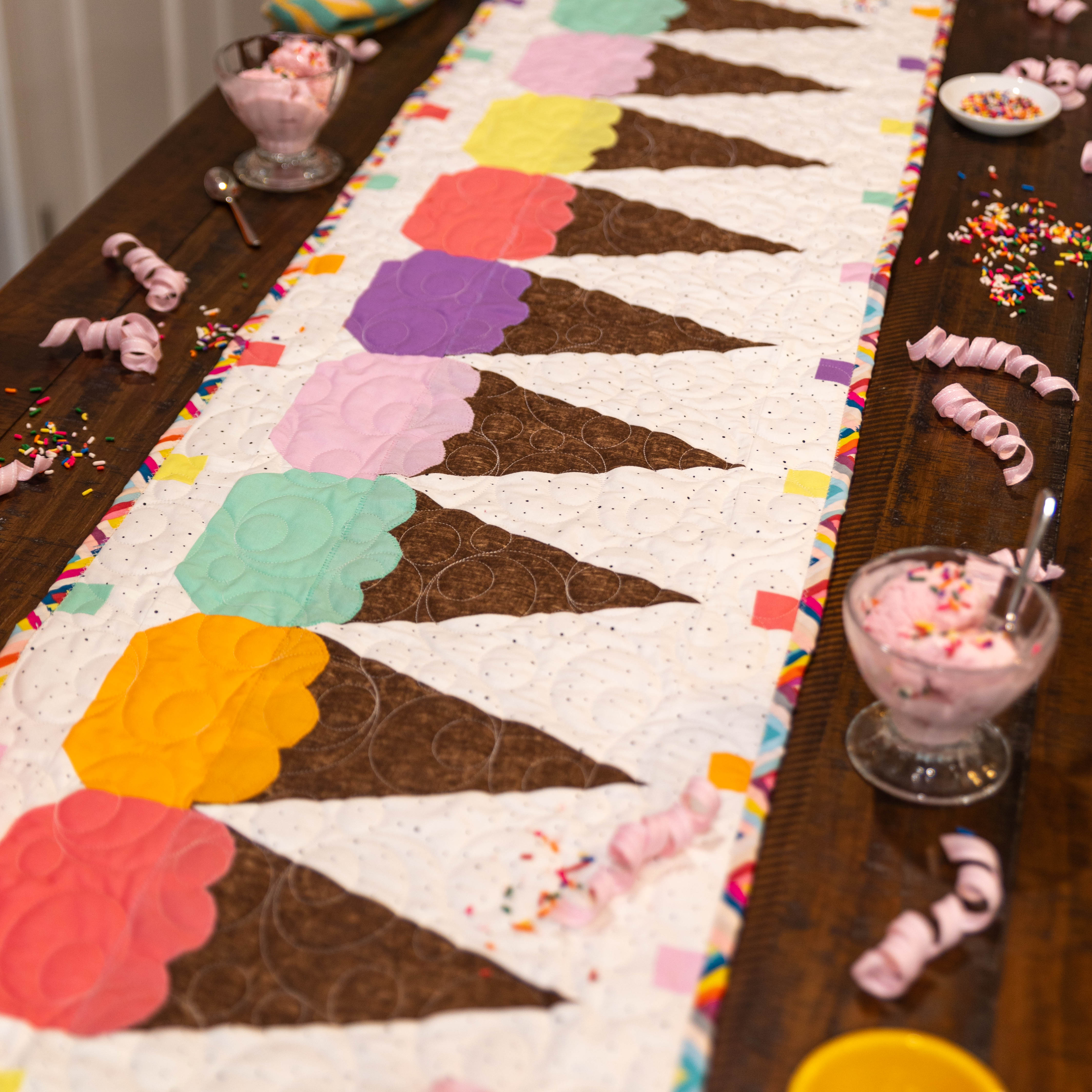 Ice Cream Cone Table Runner Pattern