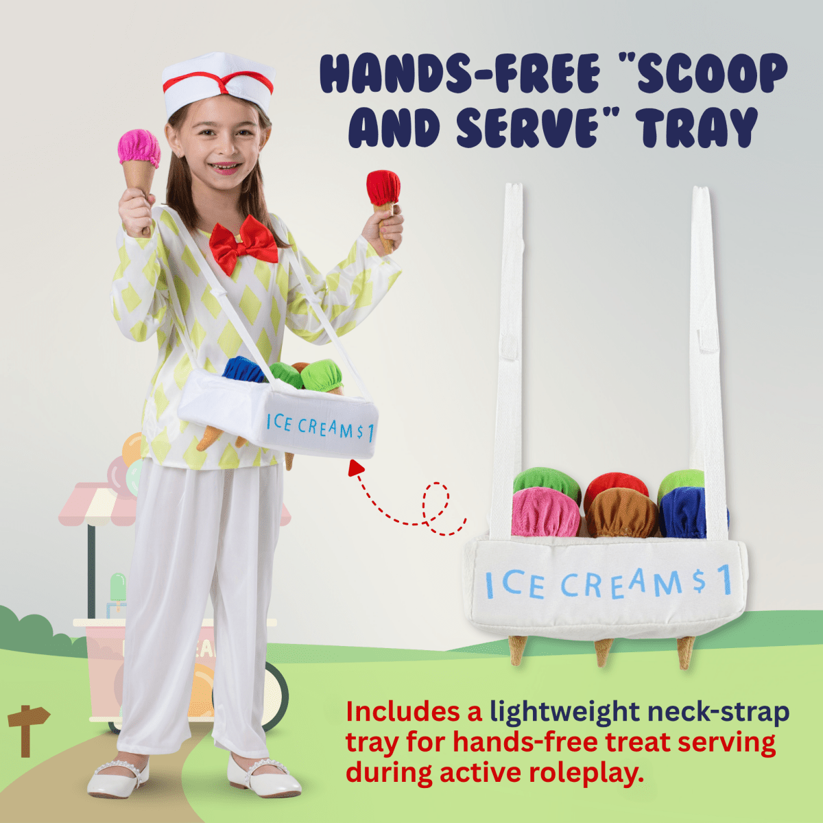 Ice Cream Vendor Costume - Kids