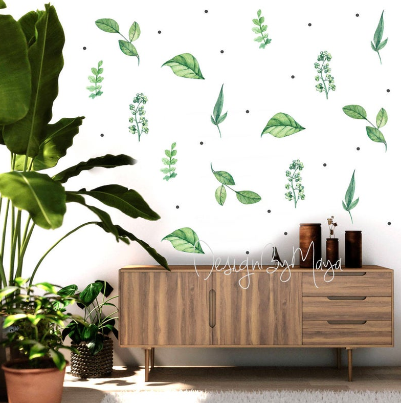 Wild Flowers & Leaves - Fabric Nursery Wall Art Decals